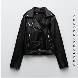 Zara faux leather jacket